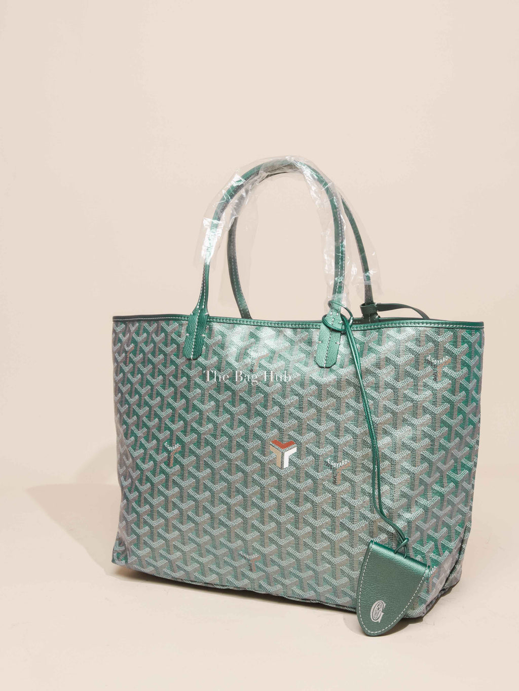 Goyard Pearly Green Goyardine Canvas St. Louis PM Bag