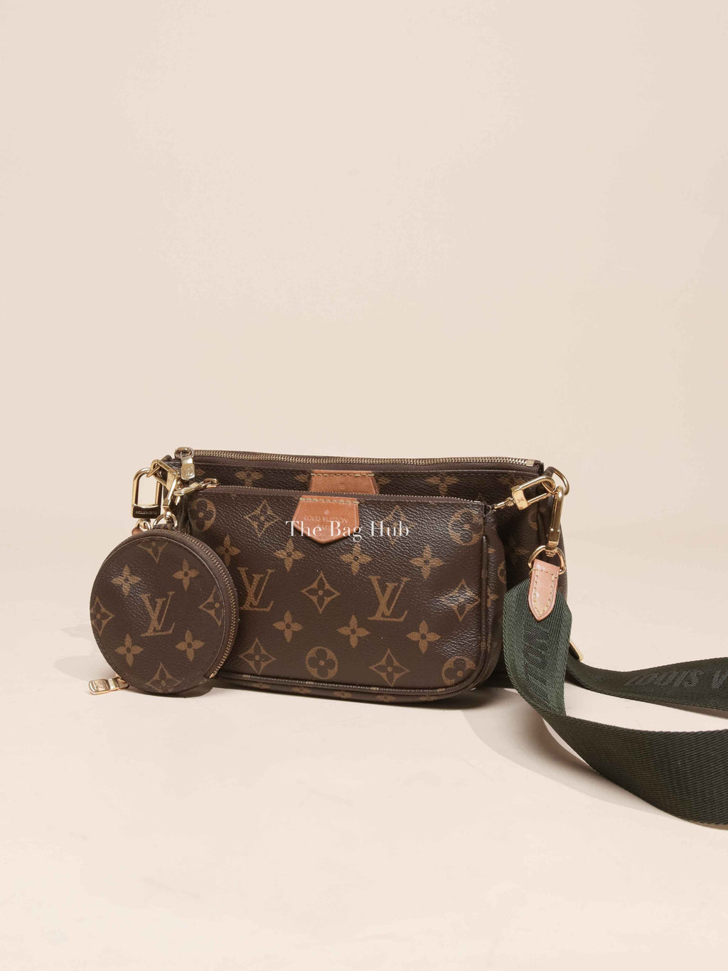 Louis Vuitton Khaki Monogram Canvas Multi Pochette Accessoires