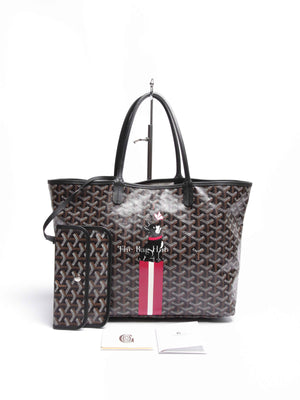Goyard Black Hulot Junior Butterfly Saint Louis PM Tote Bag