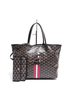 Goyard Black Hulot Junior Butterfly Saint Louis PM Tote Bag