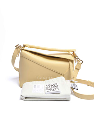 Loewe Vanilla Classic Calfskin Small Puzzle Edge Bag