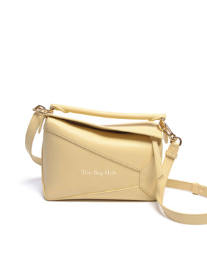 Loewe Vanilla Classic Calfskin Small Puzzle Edge Bag