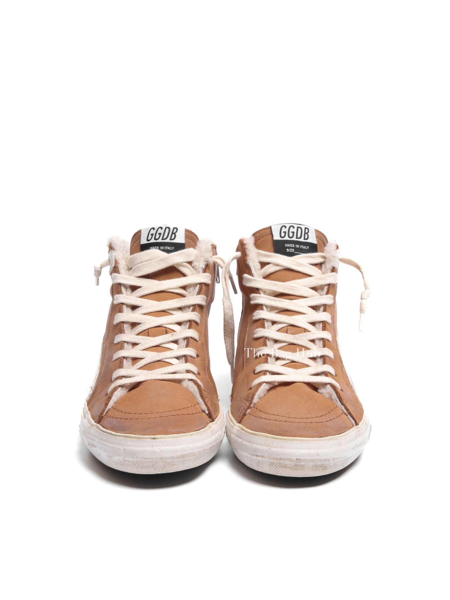 Golden Goose Brown Leather Limited Edition Slide Sneakers Women's Size 38