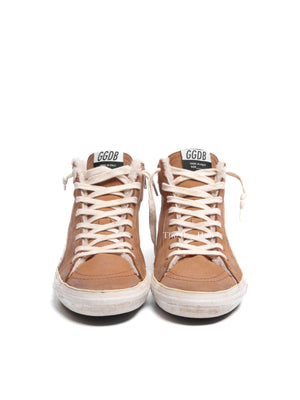 Golden Goose Brown Leather Limited Edition Slide Sneakers Women's Size 38