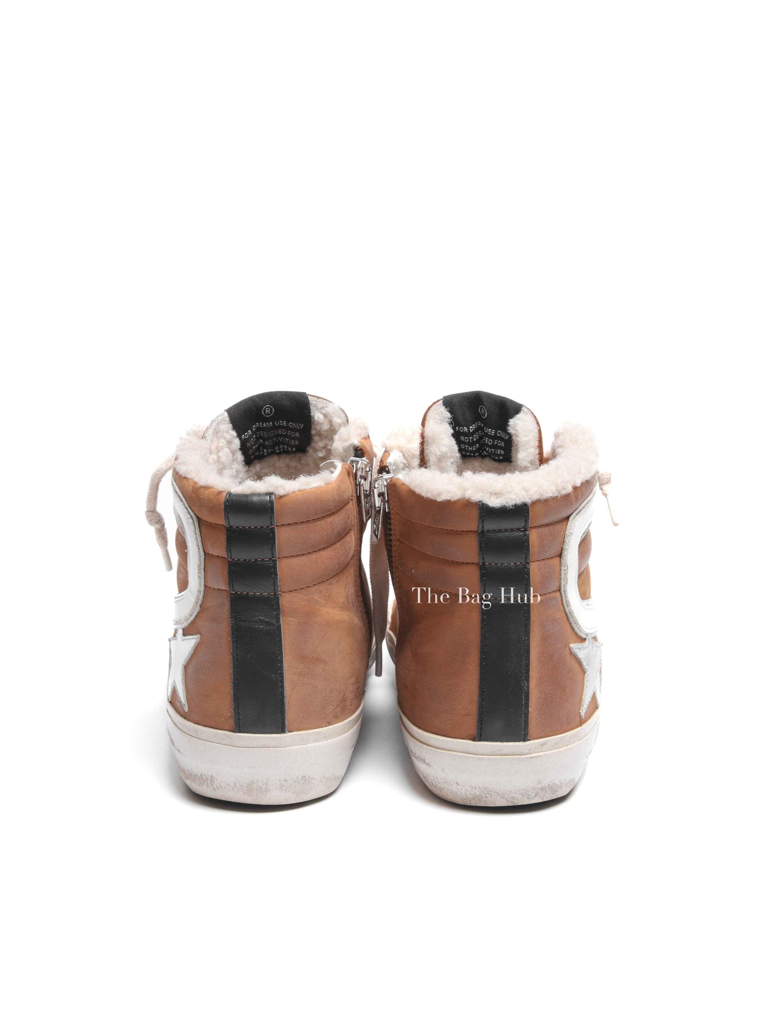 Golden Goose Brown Leather Limited Edition Slide Sneakers Women's Size 38