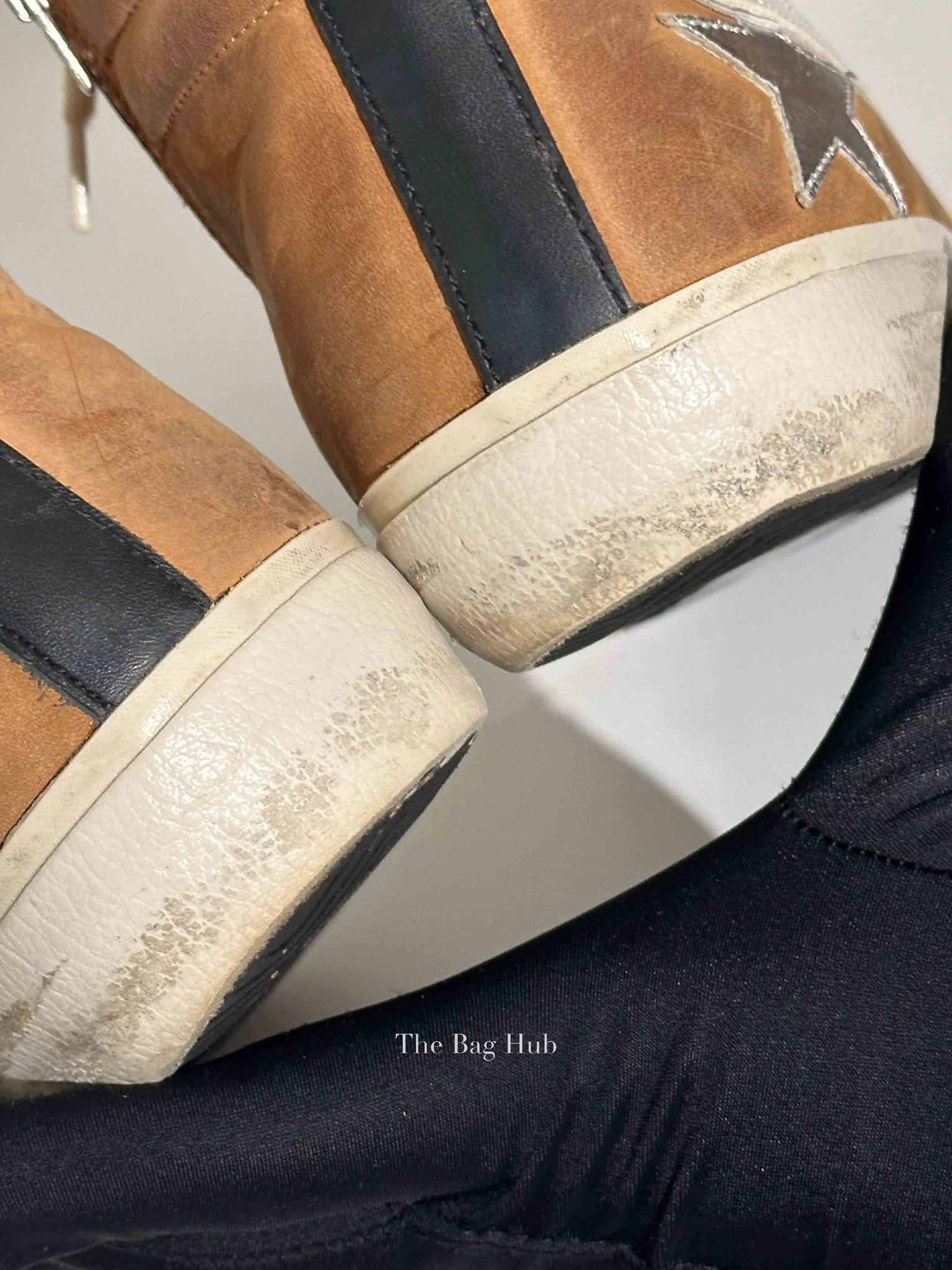 Golden Goose Brown Leather Limited Edition Slide Sneakers Women's Size 38