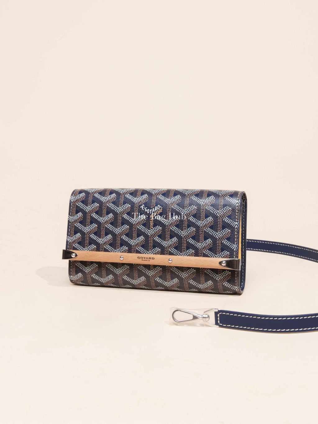Goyard Black Goyardine Monte Carlo Mini Phone Case