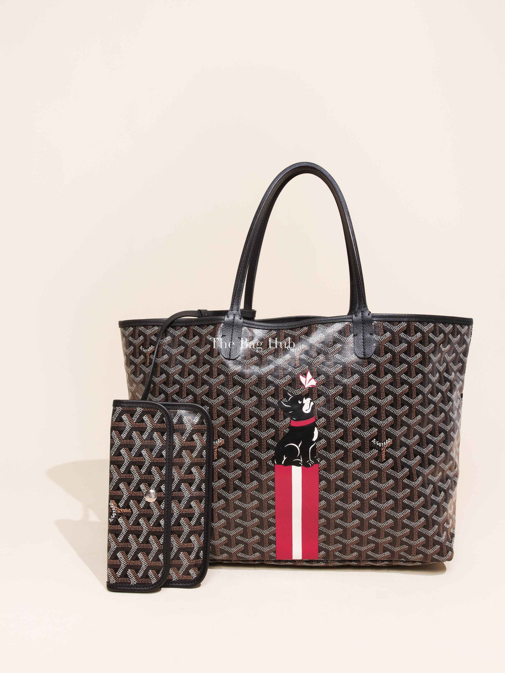 Goyard Black Hulot Junior Butterfly Saint Louis PM Tote Bag