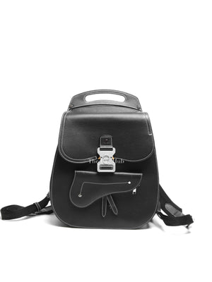 Dior Black Grained Calfskin Gallop Backpack