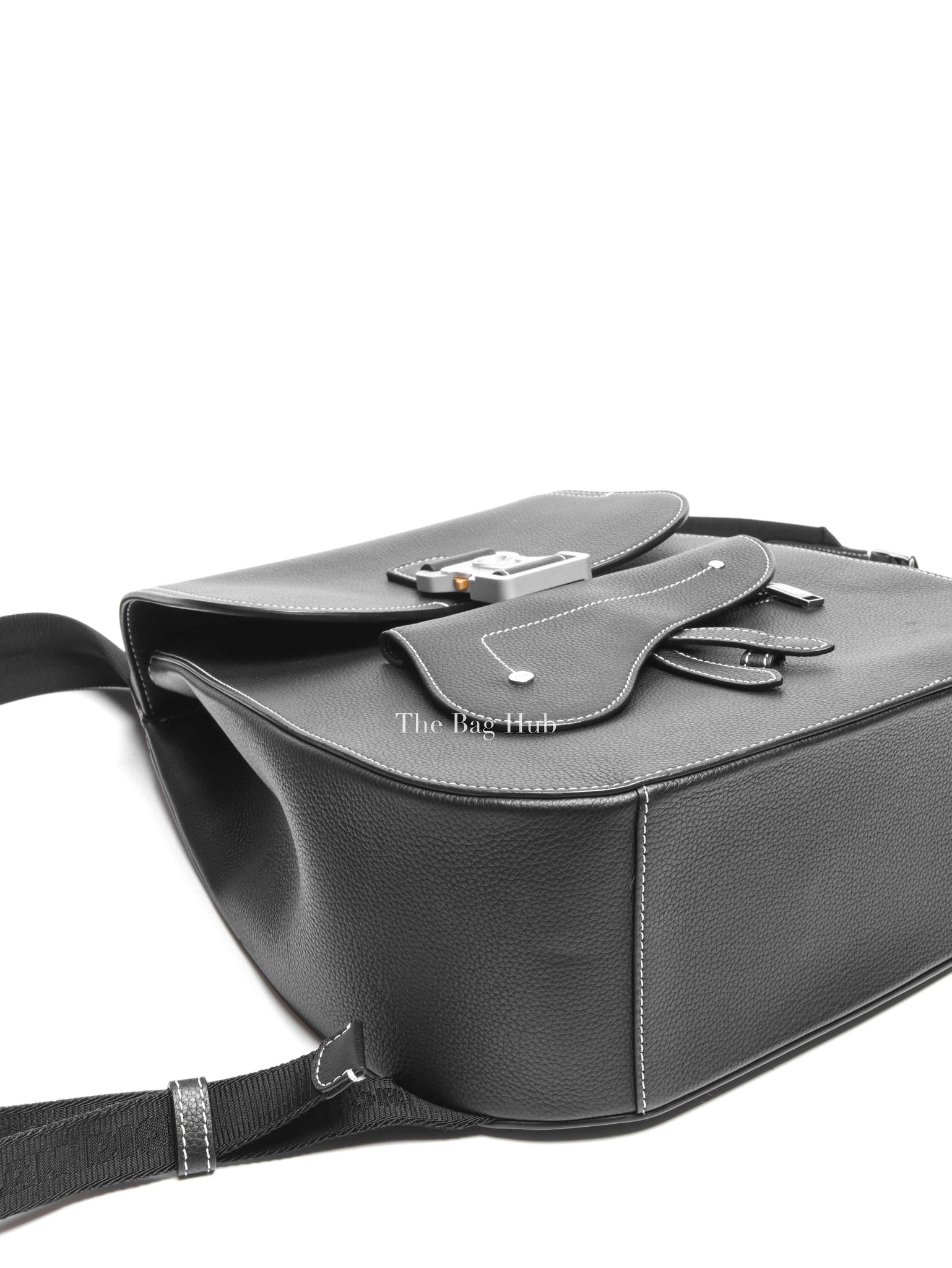 Dior Black Grained Calfskin Gallop Backpack