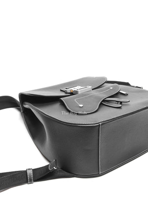 Dior Black Grained Calfskin Gallop Backpack