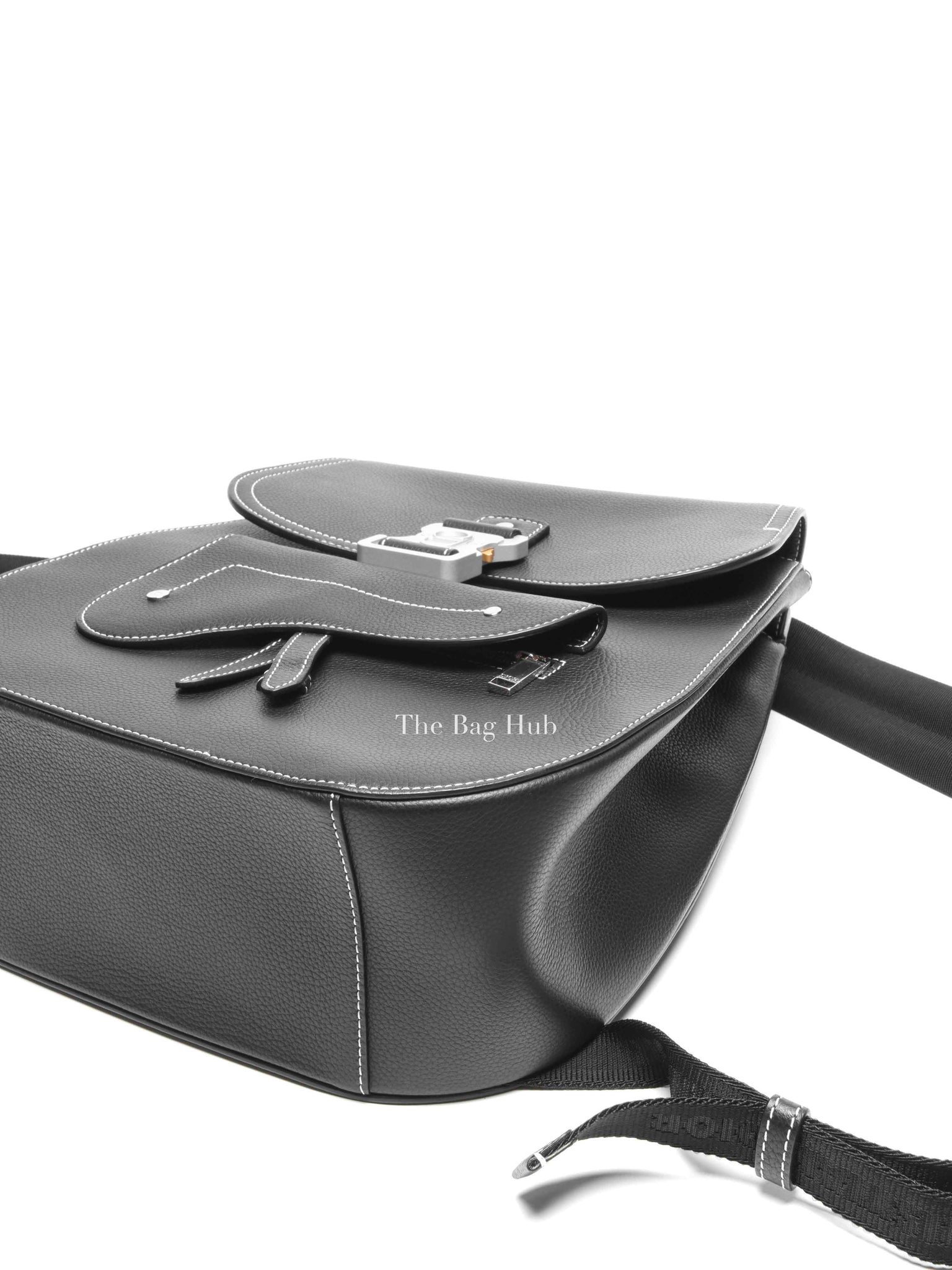 Dior Black Grained Calfskin Gallop Backpack