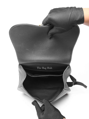 Dior Black Grained Calfskin Gallop Backpack