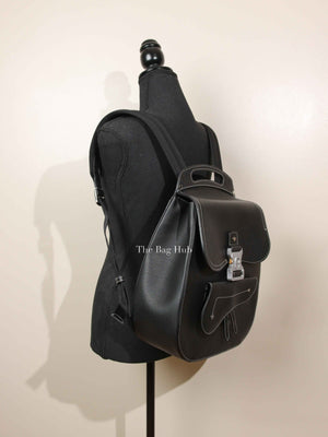 Dior Black Grained Calfskin Gallop Backpack