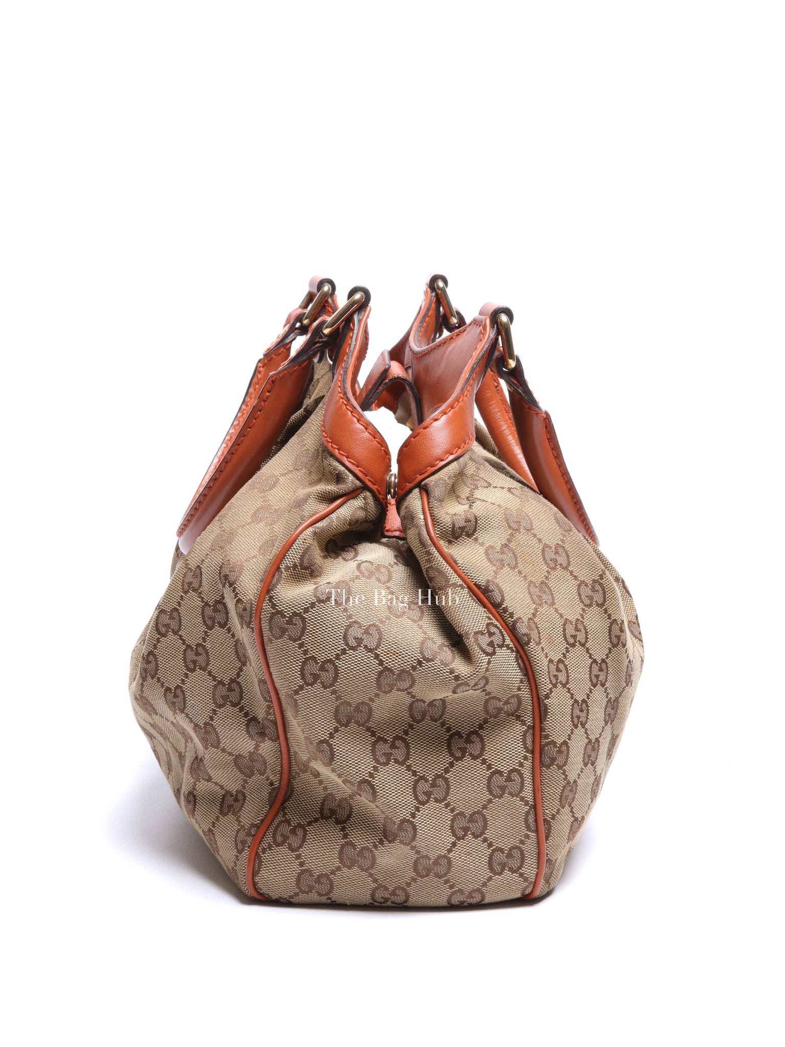 Gucci Beige/Brown GG Canvas and Leather Medium Sukey Tote Bag