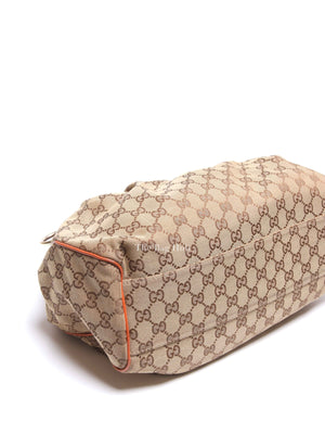 Gucci Beige/Brown GG Canvas and Leather Medium Sukey Tote Bag
