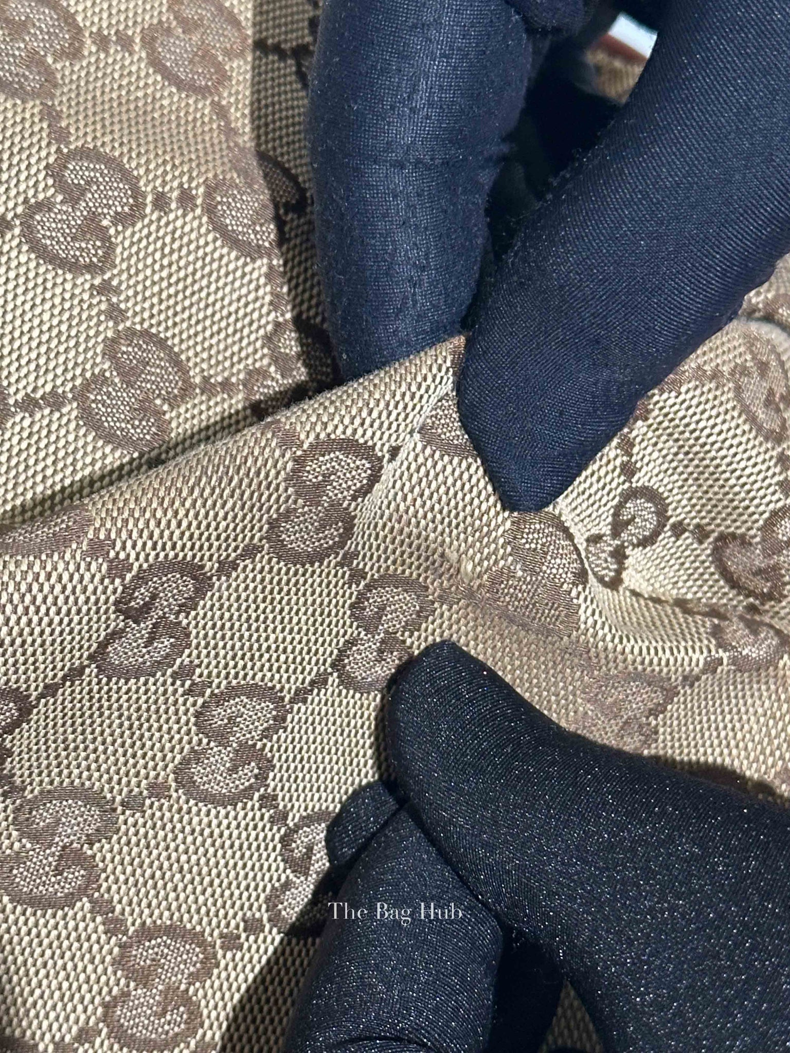 Gucci Beige/Brown GG Canvas and Leather Medium Sukey Tote Bag
