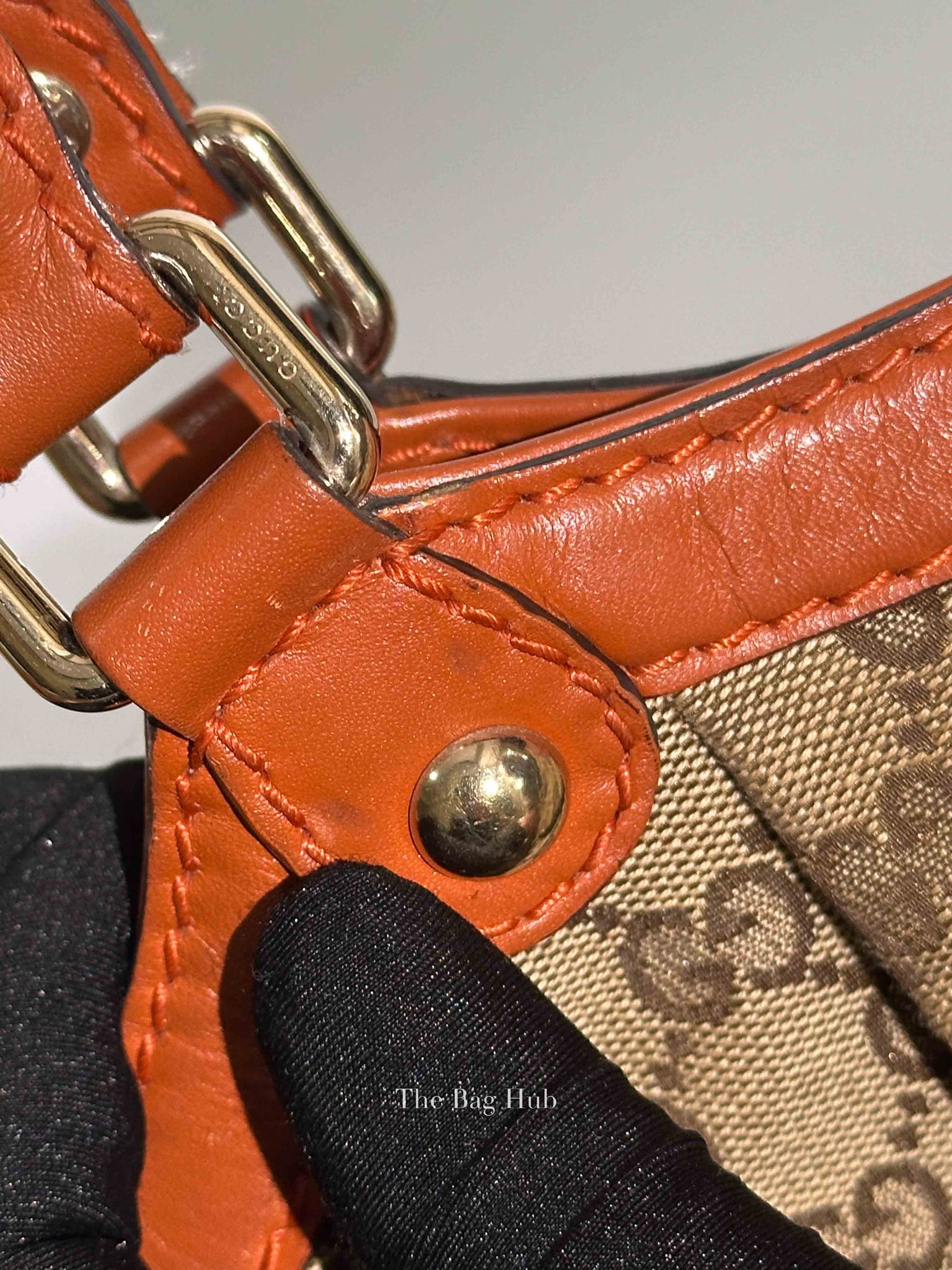Gucci Beige/Brown GG Canvas and Leather Medium Sukey Tote Bag