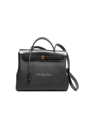 Hermes Black Herbag Zip 31 Shoulder Bag GHW
