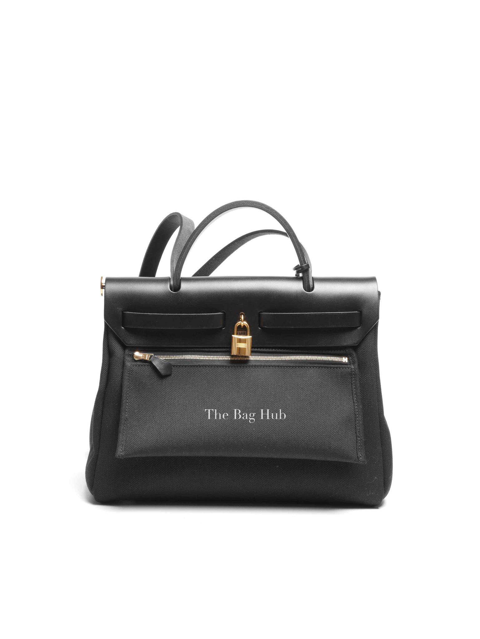 Hermes Black Herbag Zip 31 Shoulder Bag GHW