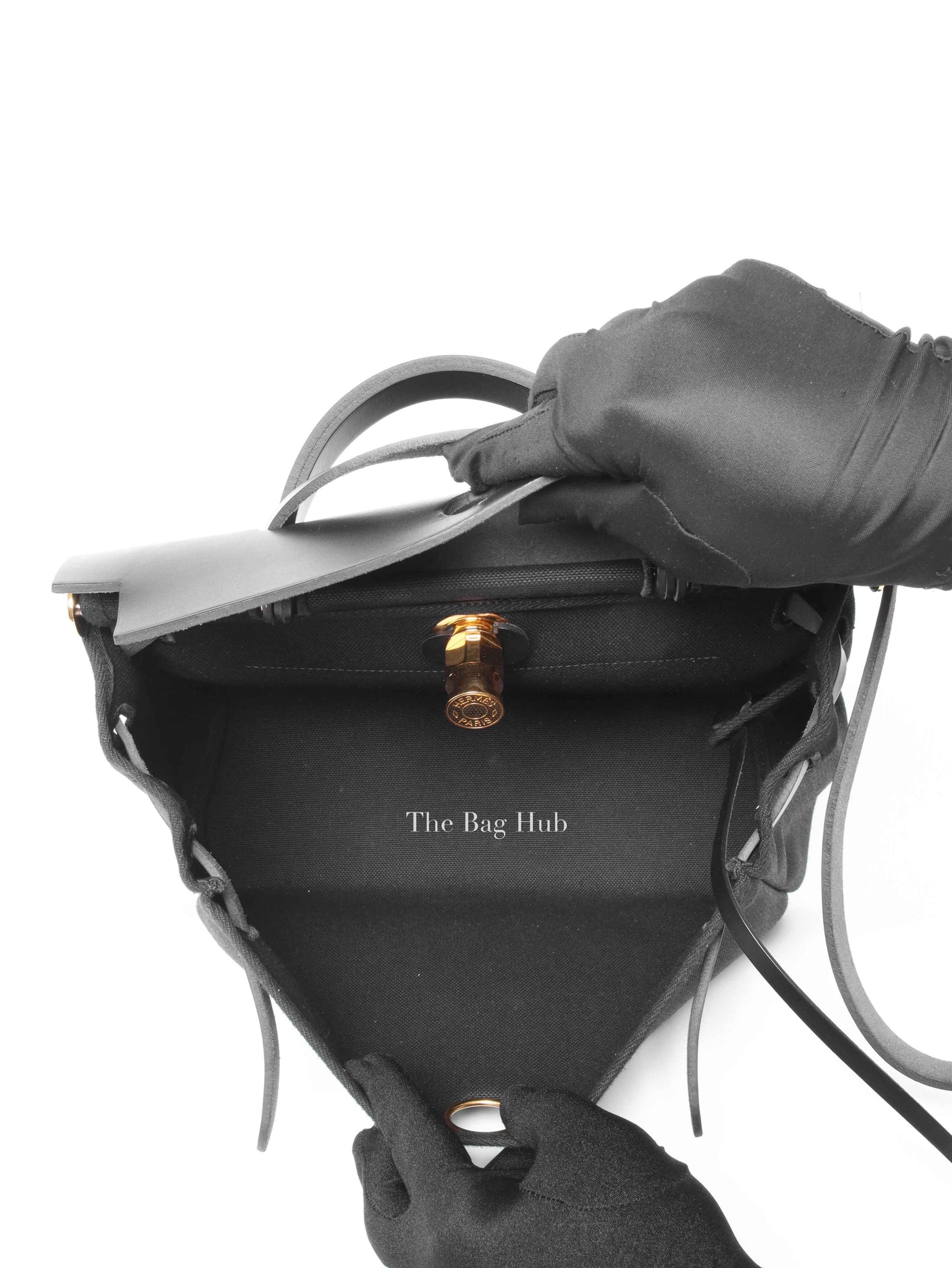 Hermes Black Herbag Zip 31 Shoulder Bag GHW