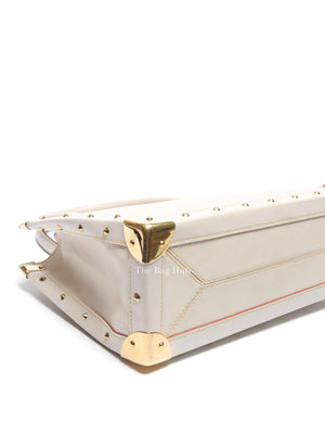 Louis Vuitton White Suhali Leather Le Fabuleux Bag