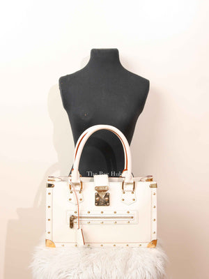 Louis Vuitton White Suhali Leather Le Fabuleux Bag