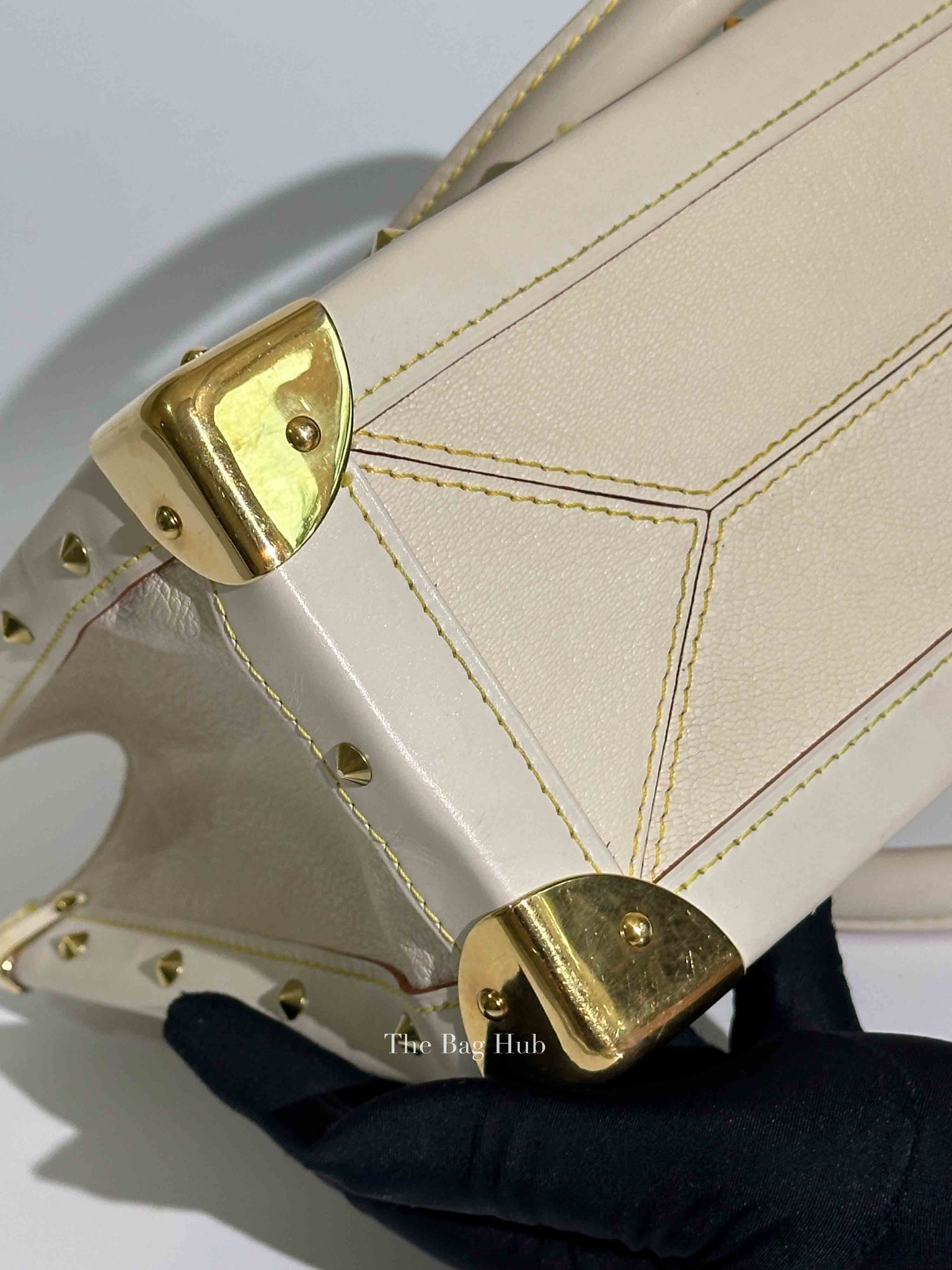 Louis Vuitton White Suhali Leather Le Fabuleux Bag