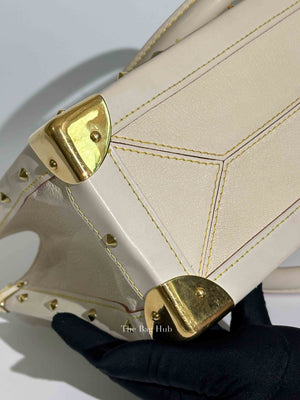 Louis Vuitton White Suhali Leather Le Fabuleux Bag
