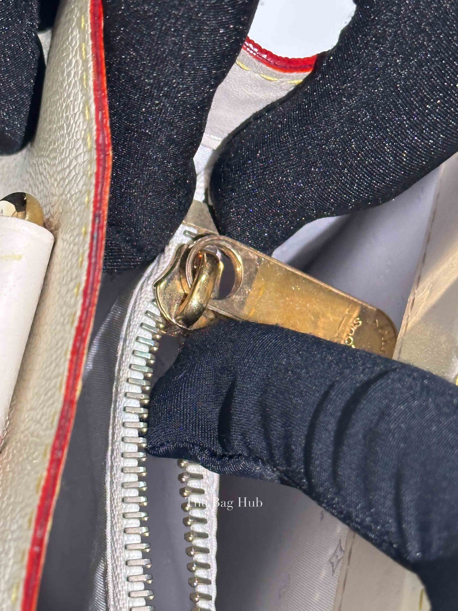 Louis Vuitton White Suhali Leather Le Fabuleux Bag