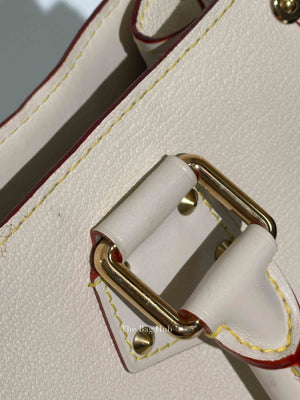 Louis Vuitton White Suhali Leather Le Fabuleux Bag