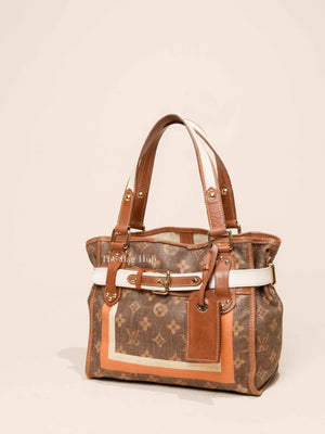 Louis Vuitton Monogram Tisse Rayures PM Tote Bag