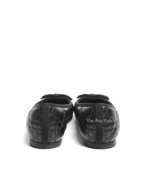 Christian Dior Black Quilted Cannage My Dior Ballet Flats Size 35.5D