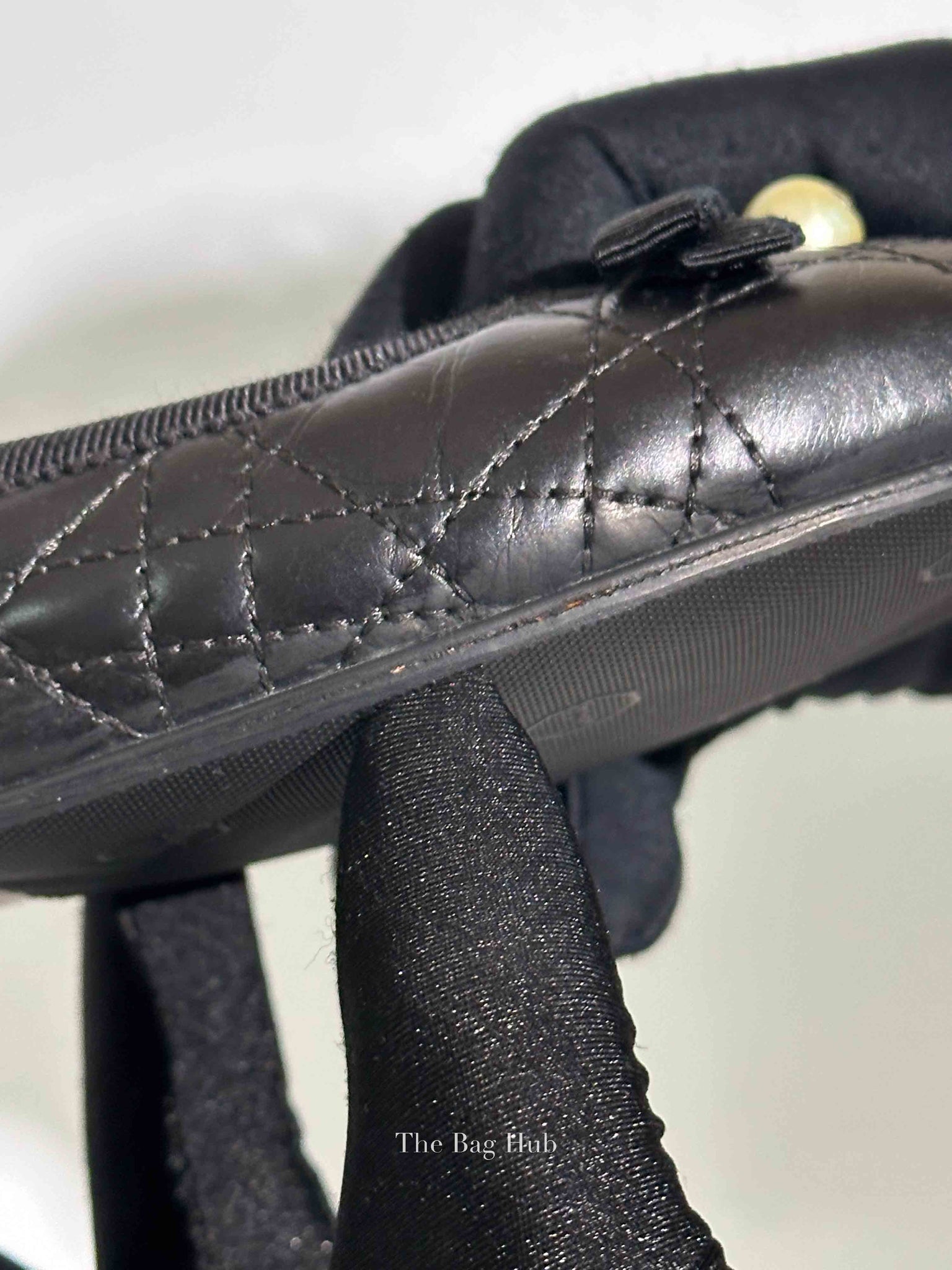Christian Dior Black Quilted Cannage My Dior Ballet Flats Size 35.5D