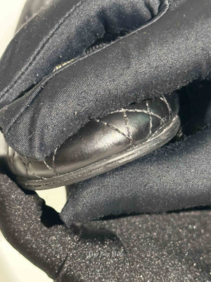 Christian Dior Black Quilted Cannage My Dior Ballet Flats Size 35.5D