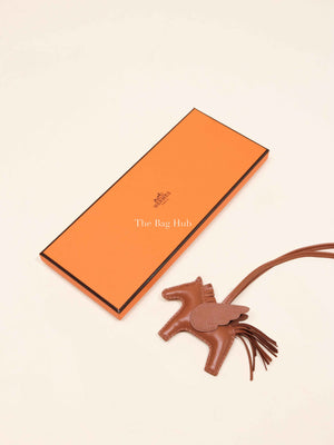 Hermes Gold Leather Rodeo Pegase PM Charm