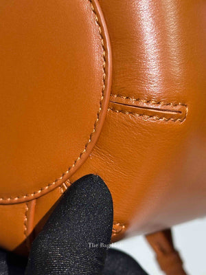 Chloe Caramel Leather Shoulder Bucket Bag
