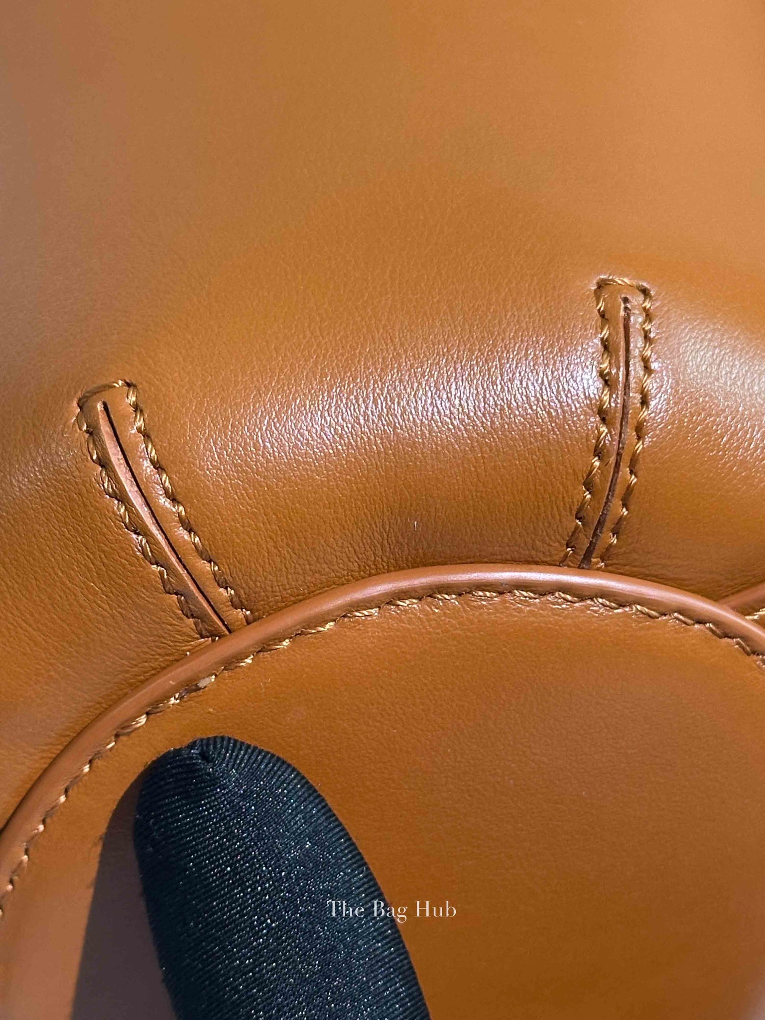 Chloe Caramel Leather Shoulder Bucket Bag