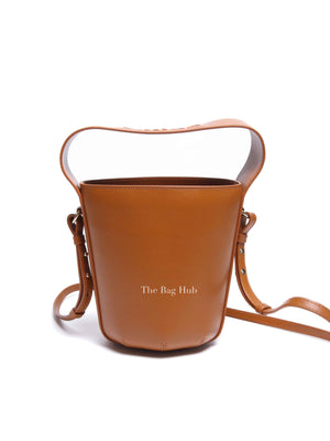 Chloe Caramel Leather Shoulder Bucket Bag