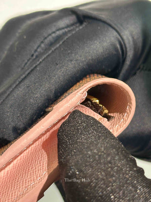 Louis Vuitton Pink Damier Ebene Canvas Caissa Wallet