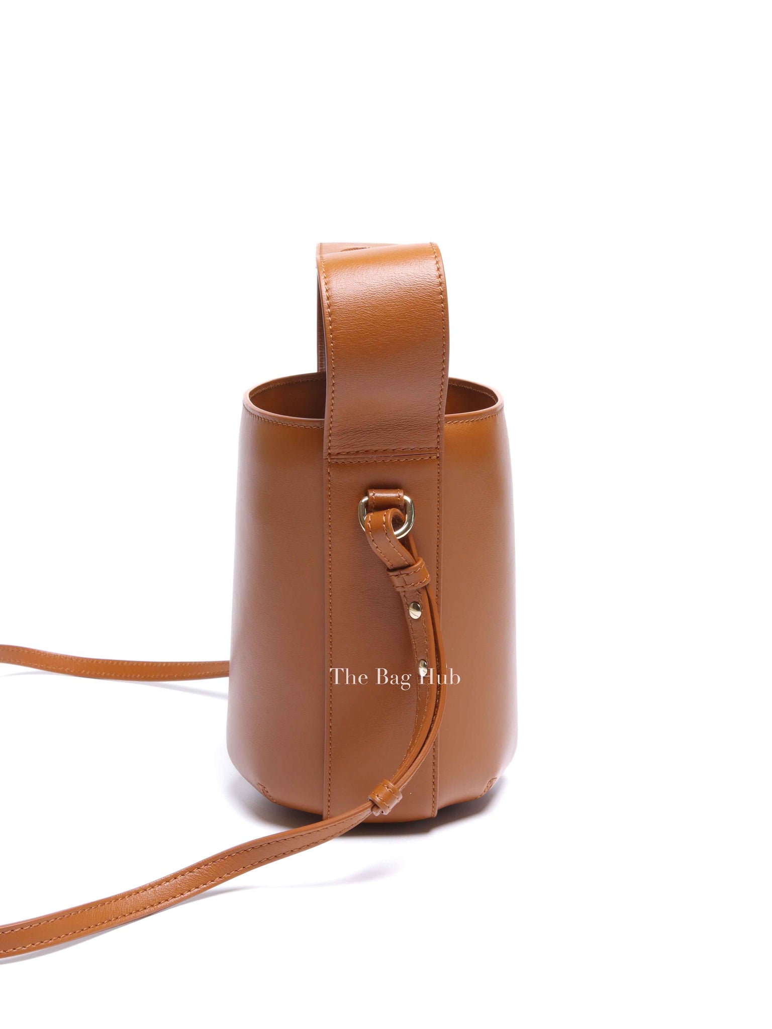 Chloe Caramel Leather Shoulder Bucket Bag