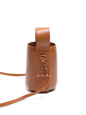 Chloe Caramel Leather Shoulder Bucket Bag