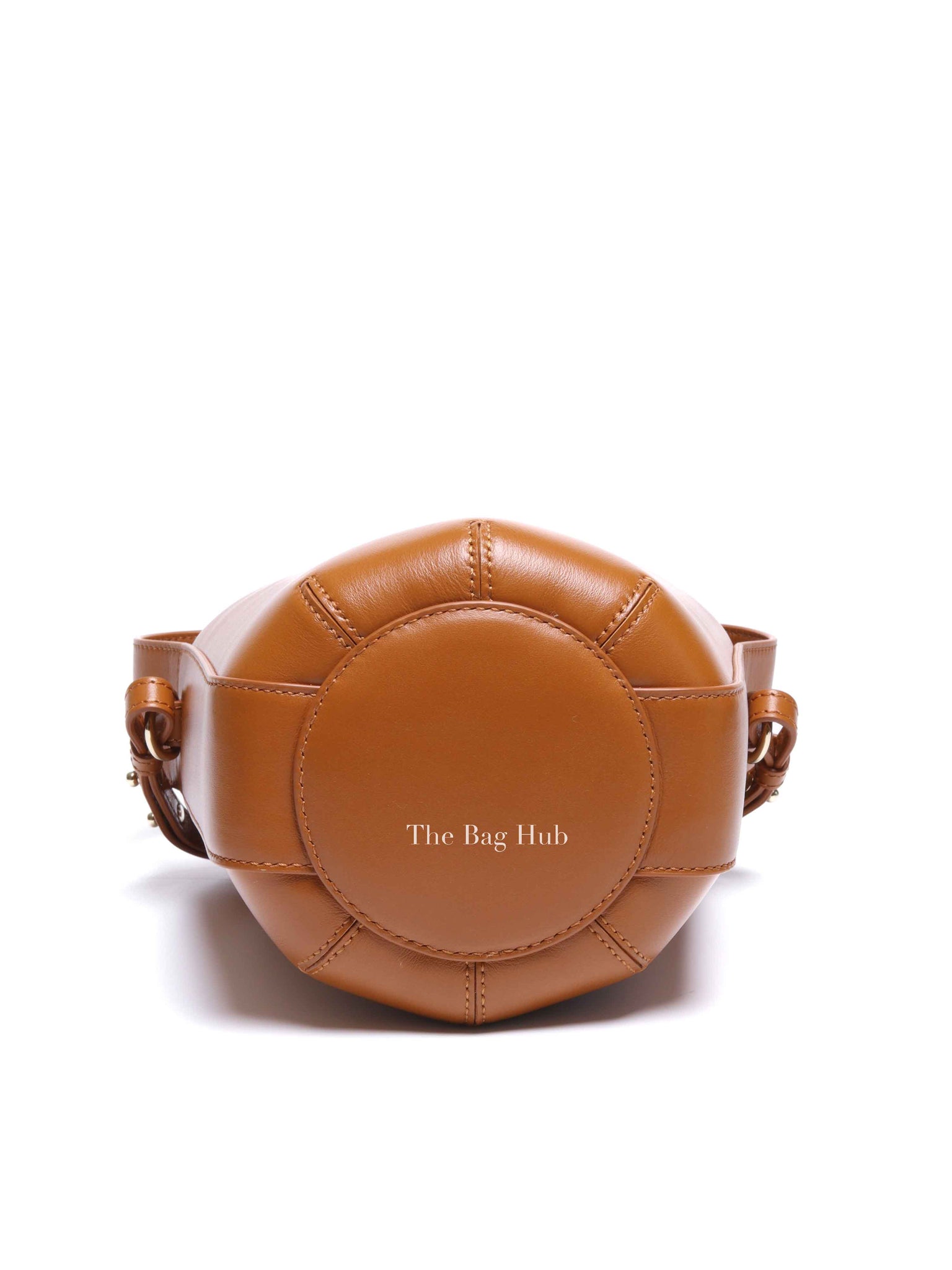 Chloe Caramel Leather Shoulder Bucket Bag