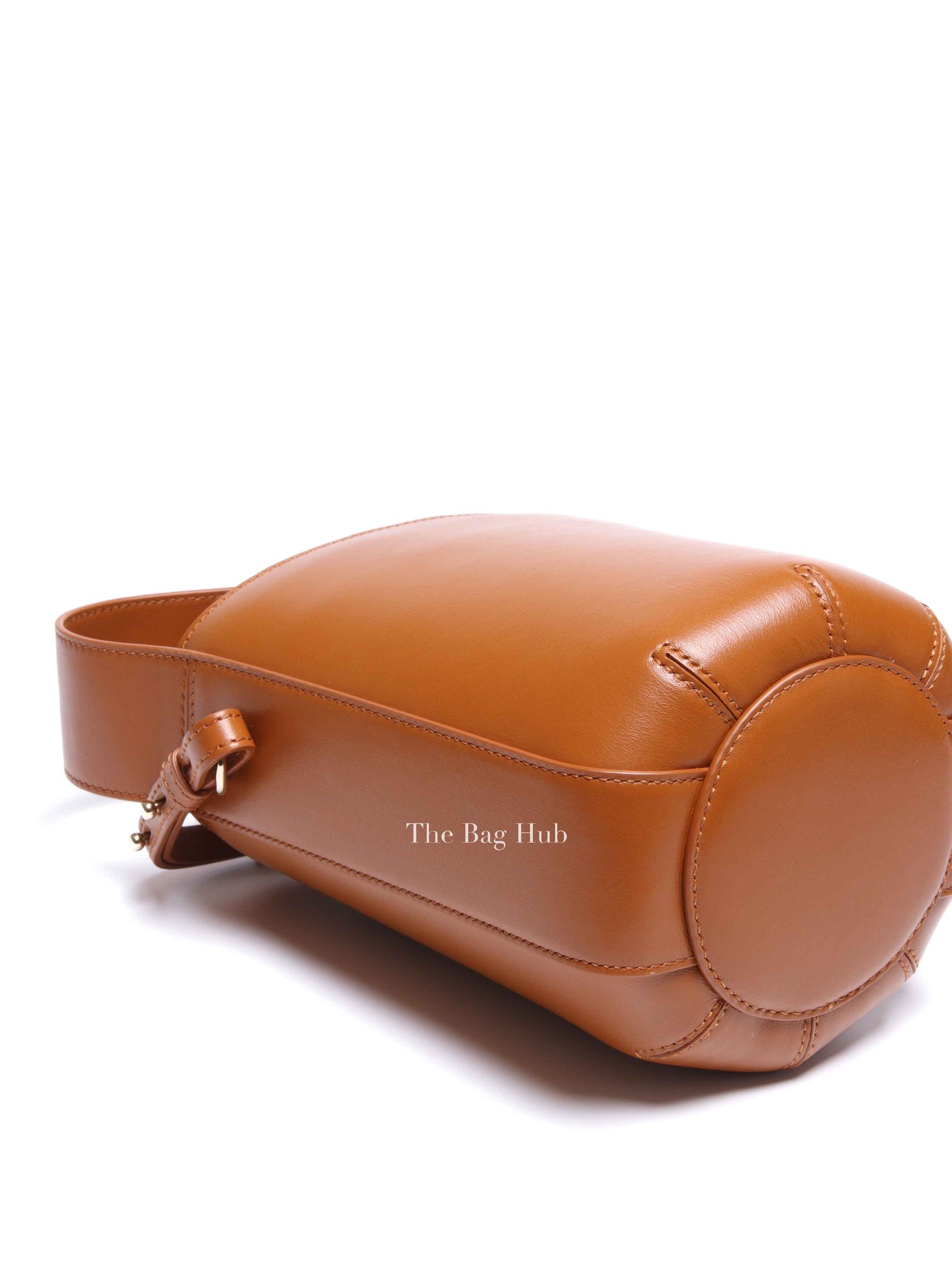 Chloe Caramel Leather Shoulder Bucket Bag
