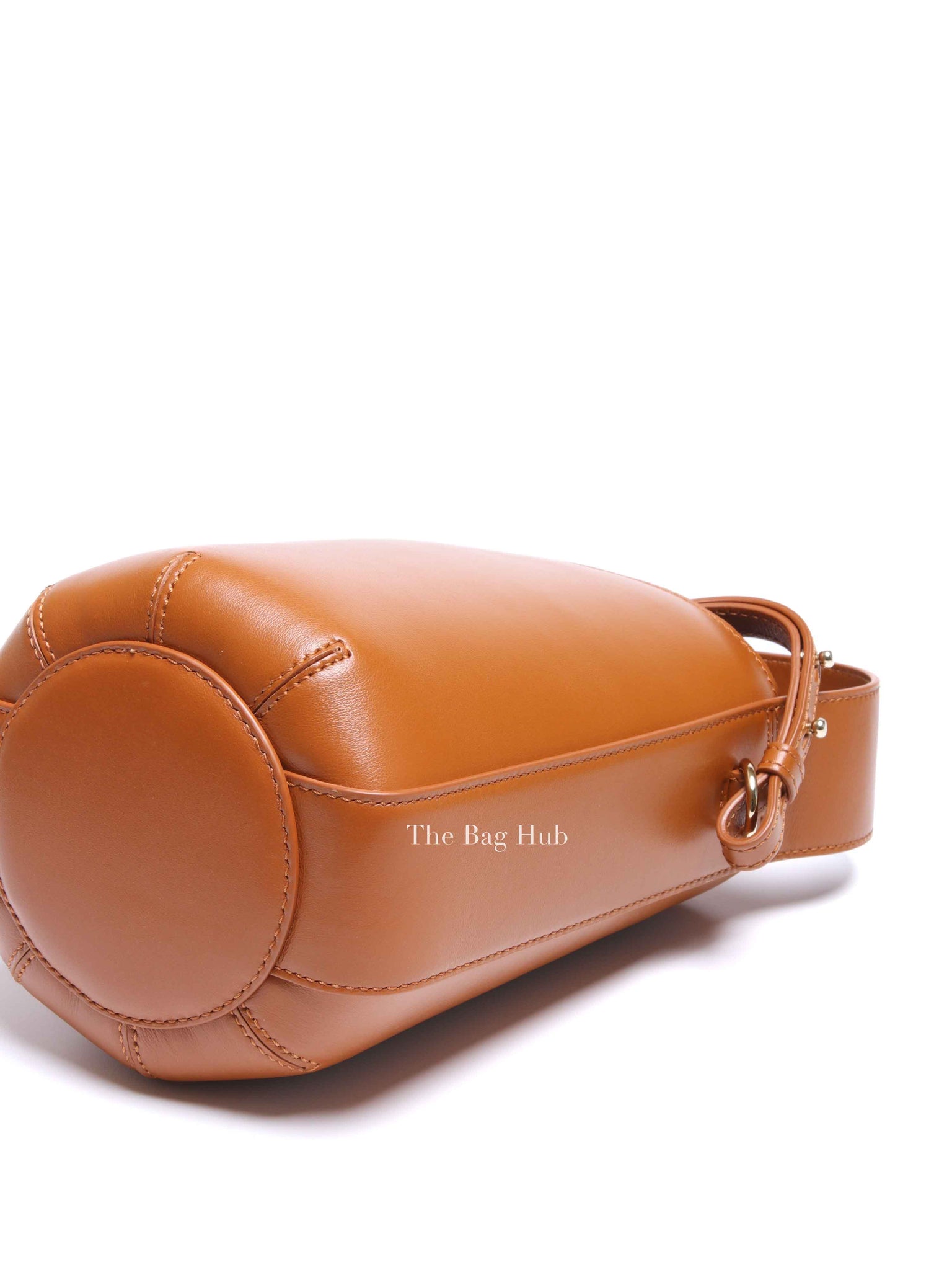 Chloe Caramel Leather Shoulder Bucket Bag