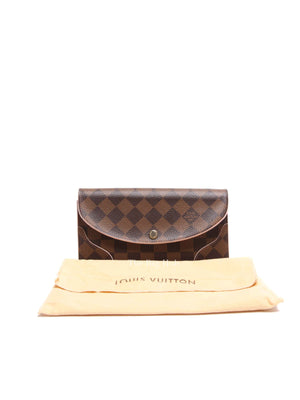 Louis Vuitton Pink Damier Ebene Canvas Caissa Wallet