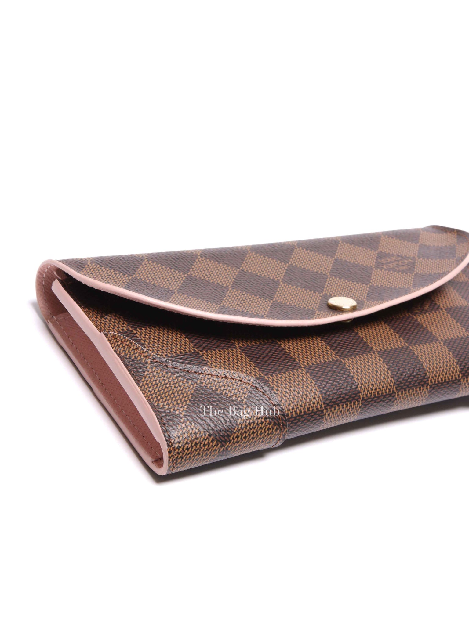 Louis Vuitton Pink Damier Ebene Canvas Caissa Wallet