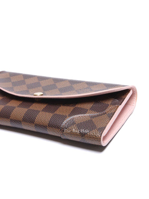 Louis Vuitton Pink Damier Ebene Canvas Caissa Wallet