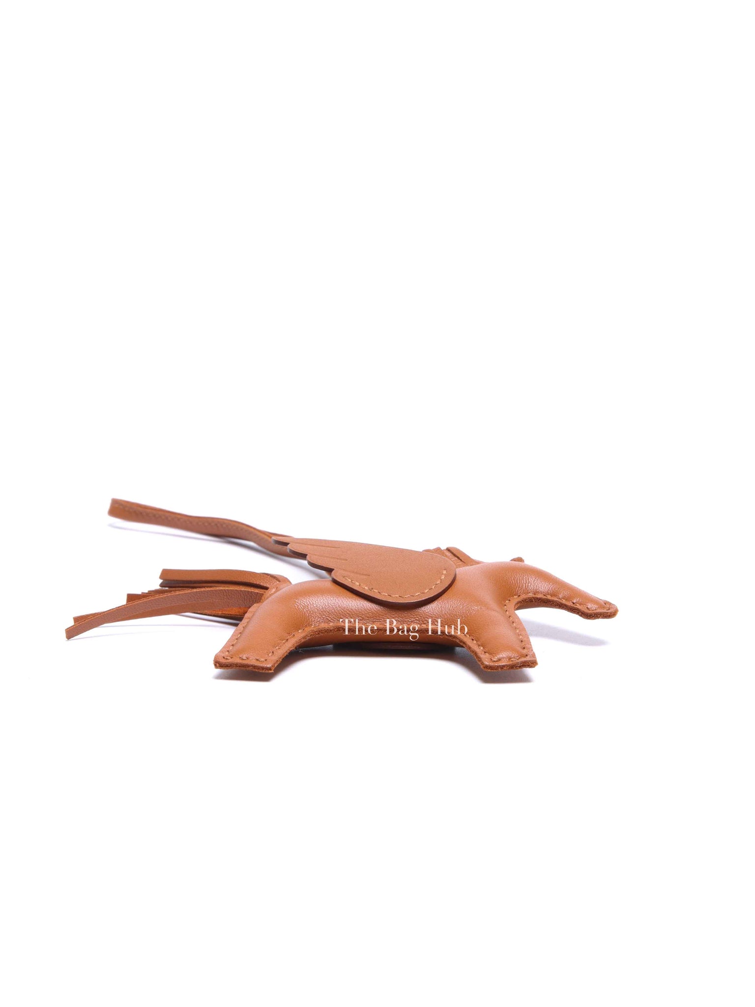 Hermes Gold Leather Rodeo Pegase PM Charm