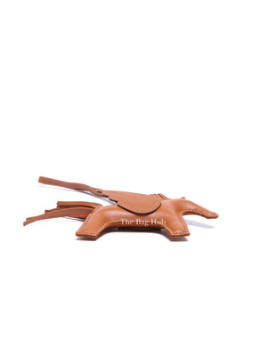Hermes Gold Leather Rodeo Pegase PM Charm